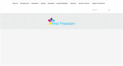 Desktop Screenshot of firstfreedom.org