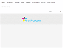 Tablet Screenshot of firstfreedom.org